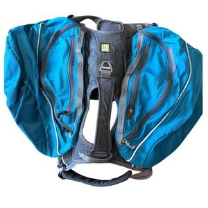 Ruffwear Approach Dog Pack Blue Dusk Hiking Backpack Harness L/XL